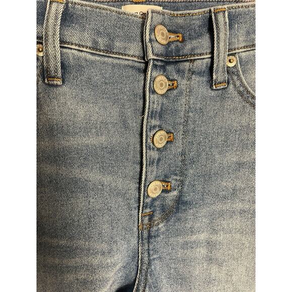 J.CREW Jeans 27 10" Billie Demi Boot Crop Ankle Kick Flare‎ Boho Raw Hem - Picture 8 of 14